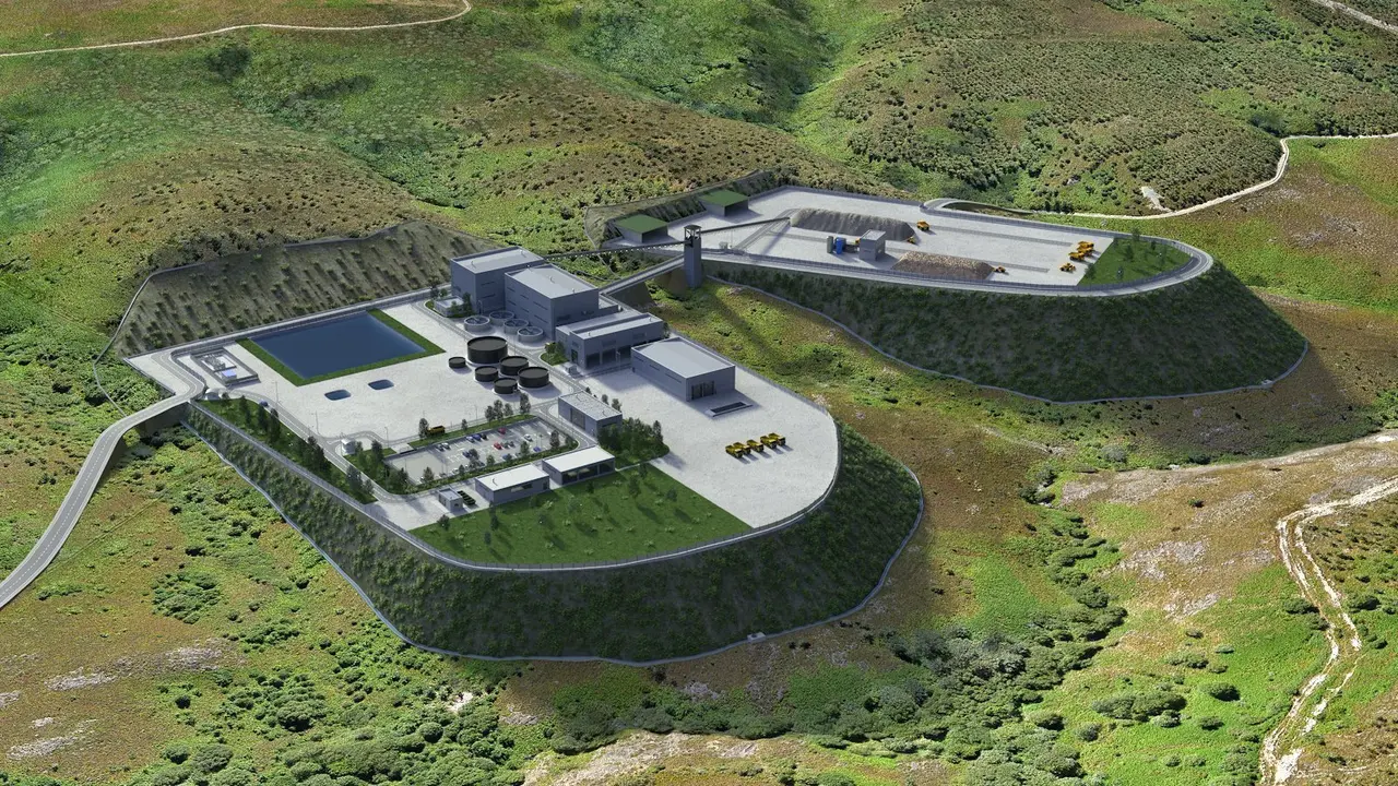 Una maqueta del proyecto en Beariz. AEP