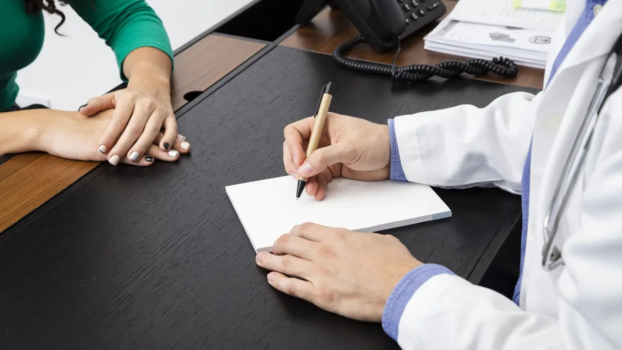 Médico y paciente en una consulta. FREEPICK