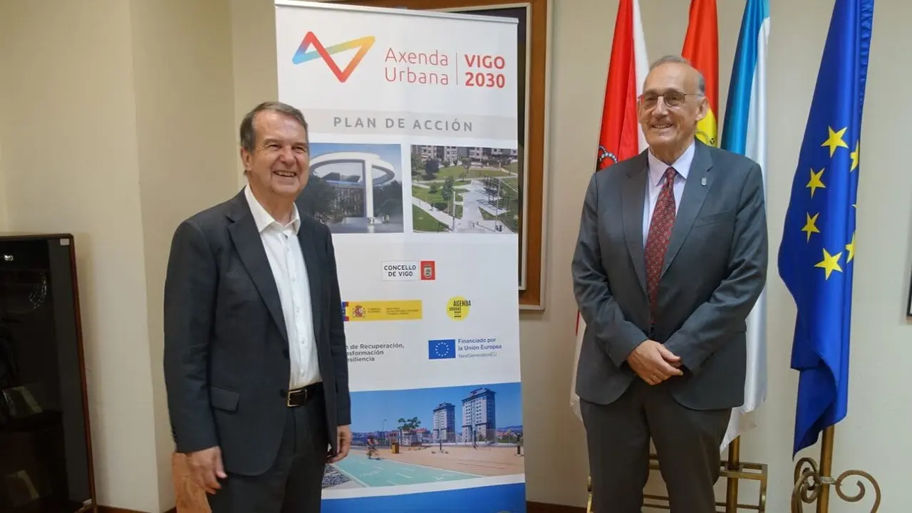 El alcalde de Vigo, Abel Caballero, y el rector de la UVigo, Manuel Reigosa. XV