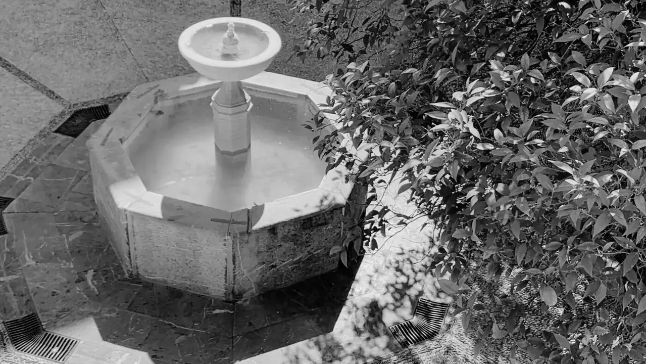 Fuente de la Fundación Antonio Gala, en Córdoba. EP