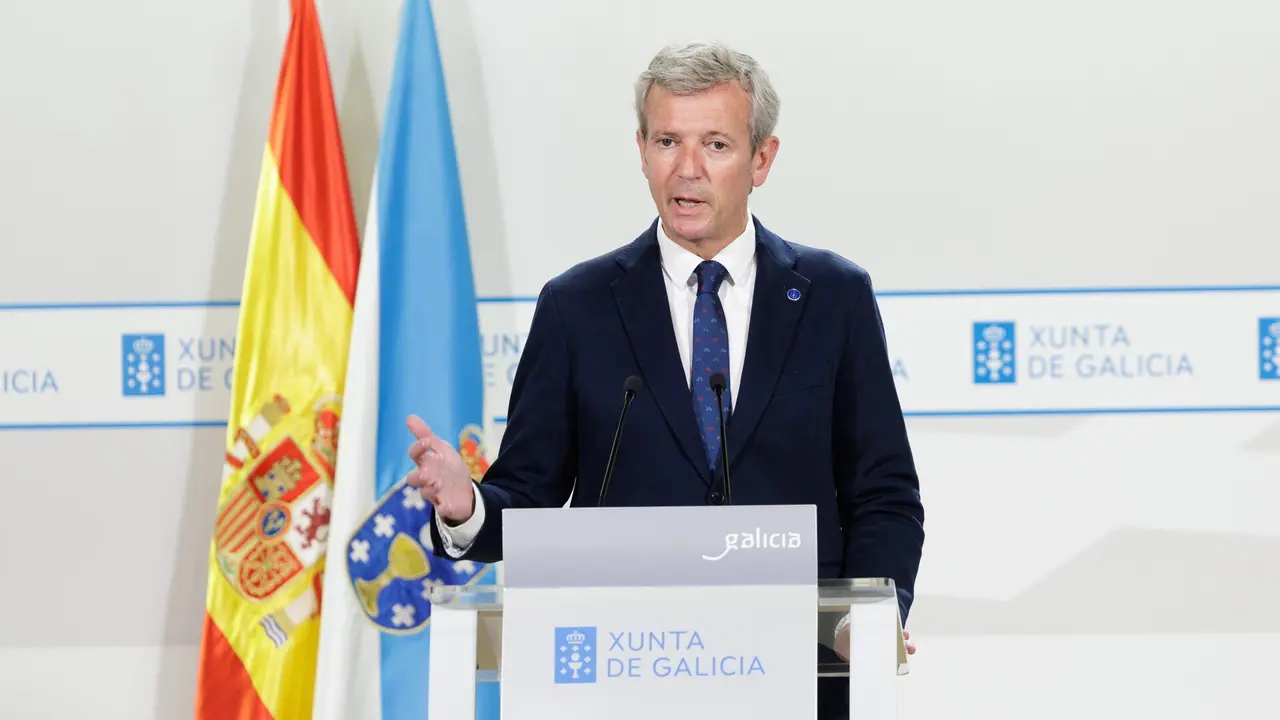 Rueda de prensa de Alfonso Rueda. AGN