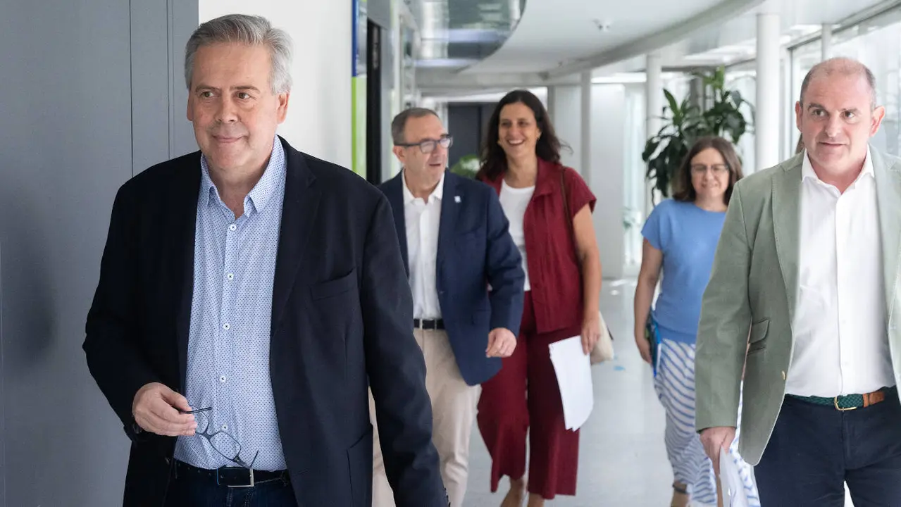 El conselleiro de Sanidade, Antonio Gómez Caamaño, antes de la jornada en la que se presentó el Código Trauma del Sergas. XOÁN CRESPO