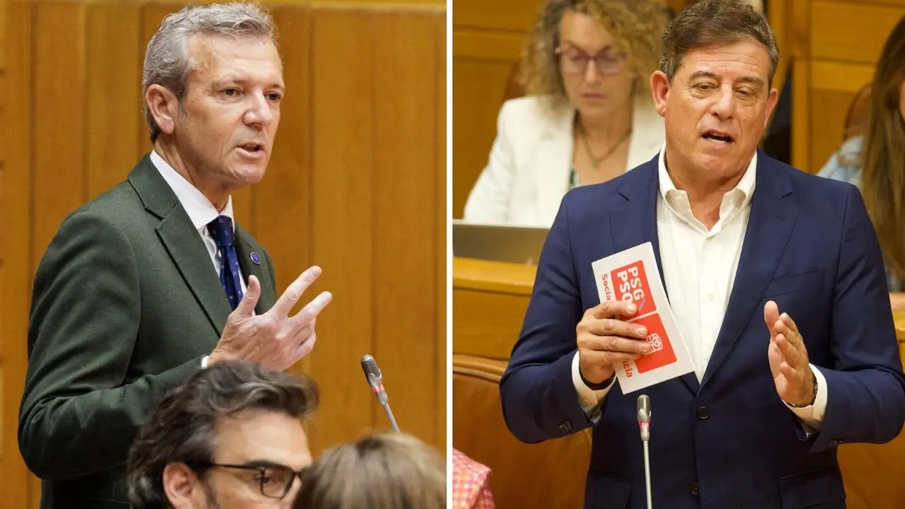 Alfonso Rueda y Jos&eacute; Ram&oacute;n G&oacute;mez Besteiro. EP