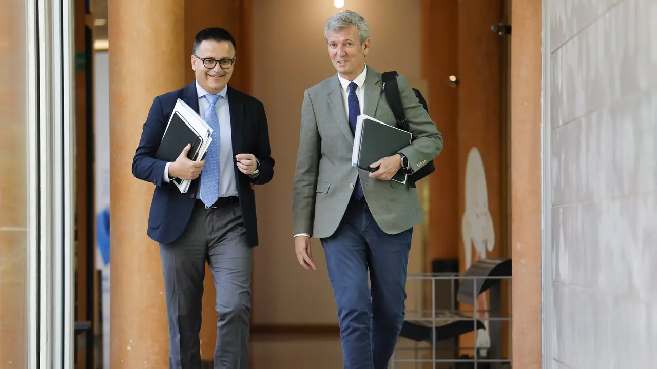 Alfonso Rueda y José González. EFE