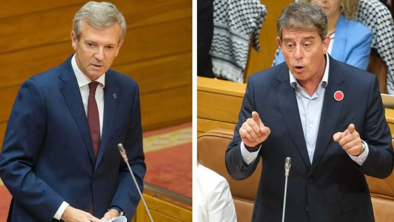 Alfonso Rueda y José Ramón Gómez Besteiro. ARXINA (AGN)