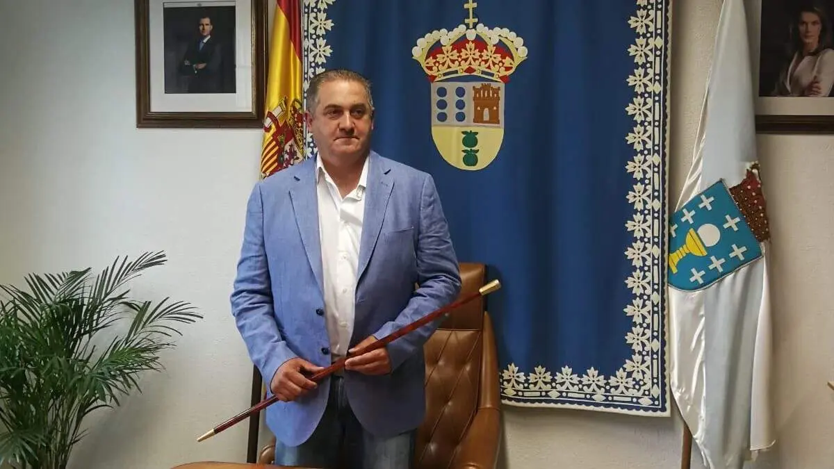 Amable Fernández, alcalde de Manzaneda.EP
