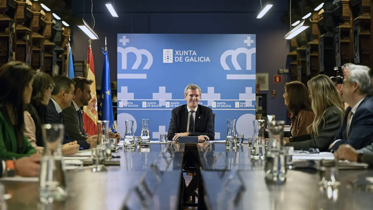 Reunión del Consello da Xunta celebrada este lunes en Celanova. BRAIS LORENZO (EFE)