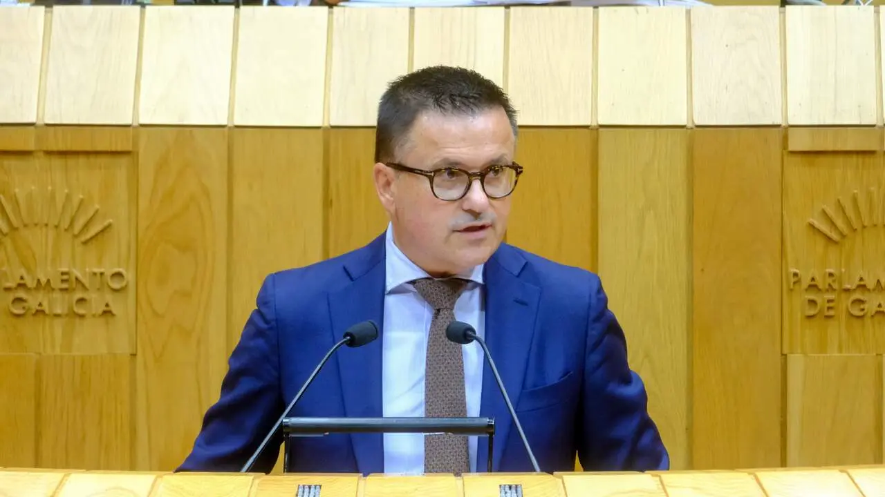 El conselleiro de Emprego, este martes en el Parlamento. XUNTA