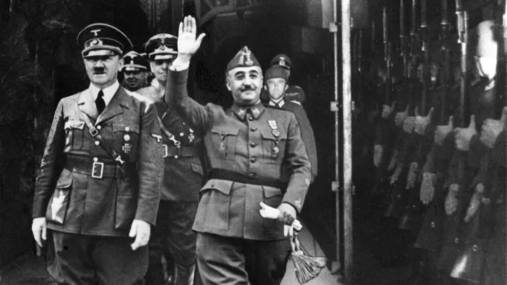 Hitler y Franco, en Hendaya. AEP