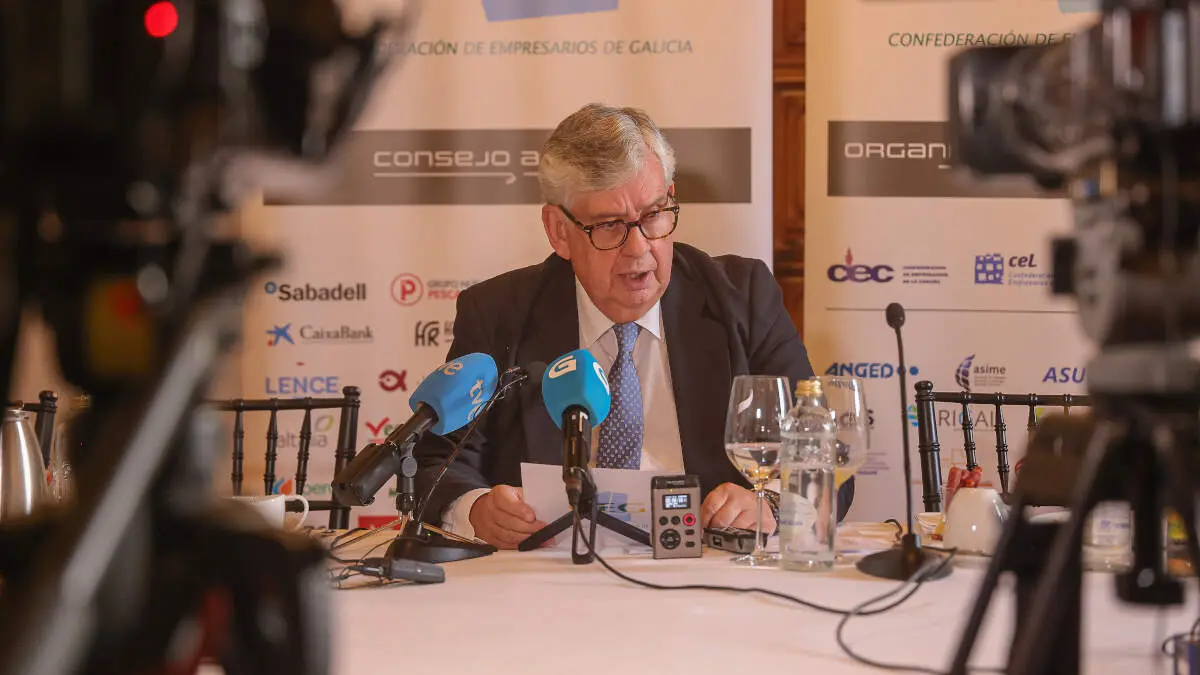 Juan Manuel Vieites, presidente de la Confederación de Empresarios de Galicia. NACHO SANTÁS (AGN)