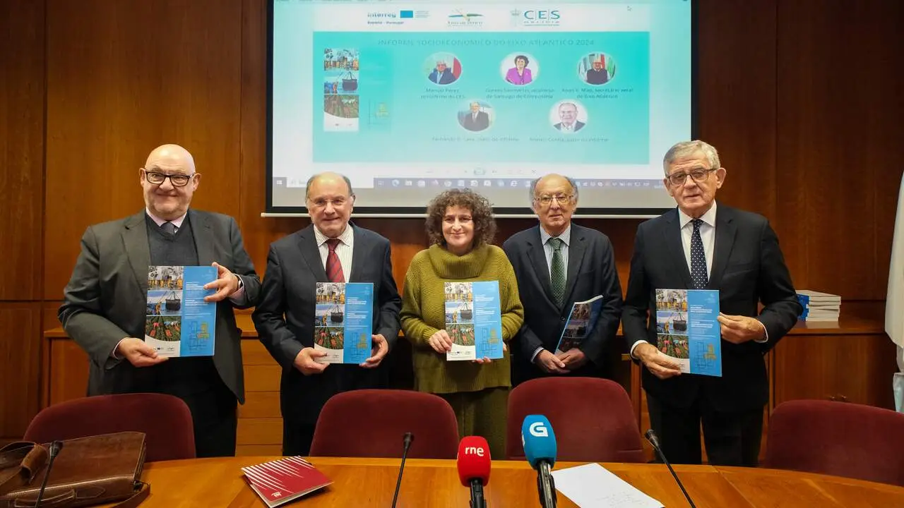 V&aacute;zquez Mao, Arlindo Cunha, Goretti Sanmart&iacute;n, Fernando Gonz&aacute;lez Laxe y Manuel P&eacute;rez.ARXINA