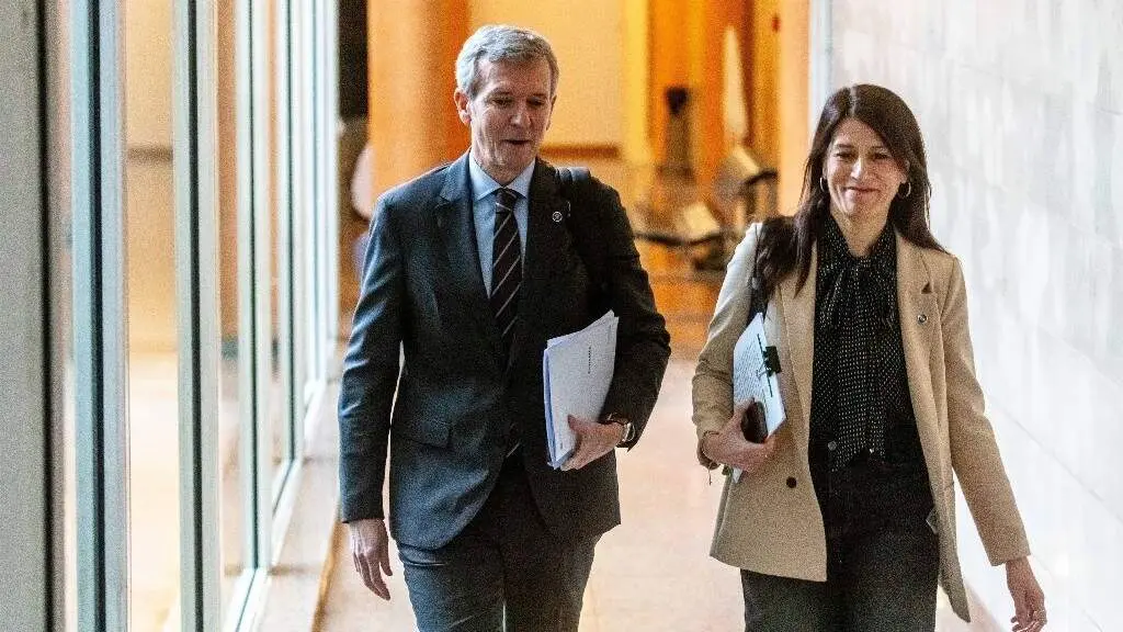 Alfonso Rueda y Mar&iacute;a Mart&iacute;nez Allegue. Luis Polo