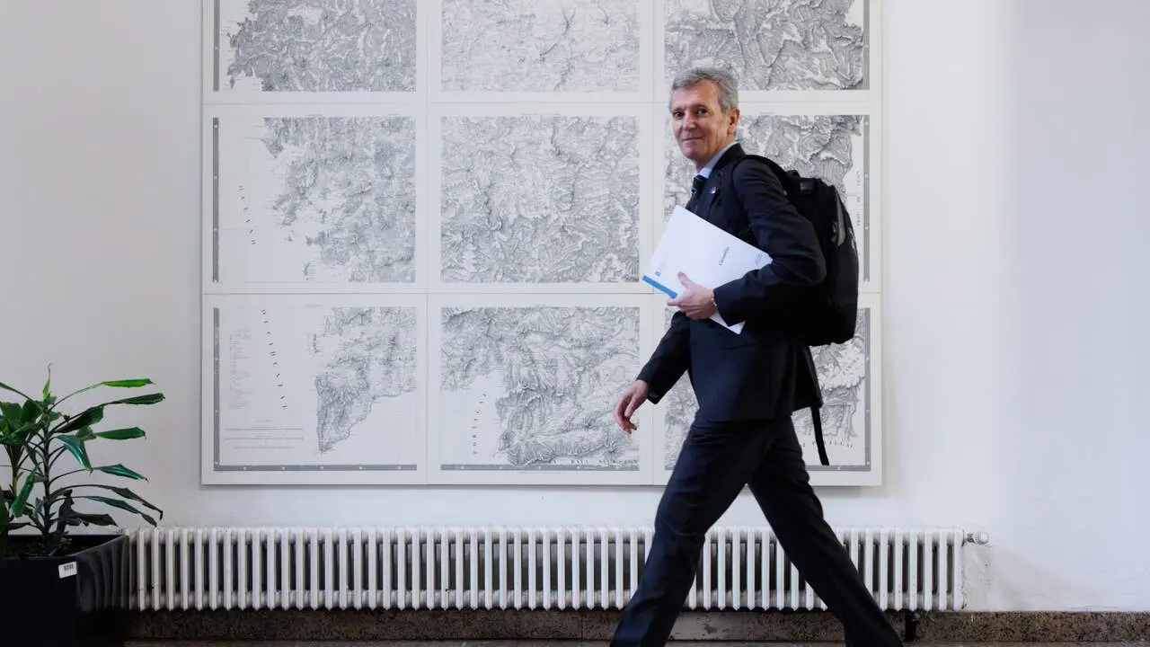 El presidente de la Xunta, Alfonso Rueda. DAVID CABEZ&Oacute;N