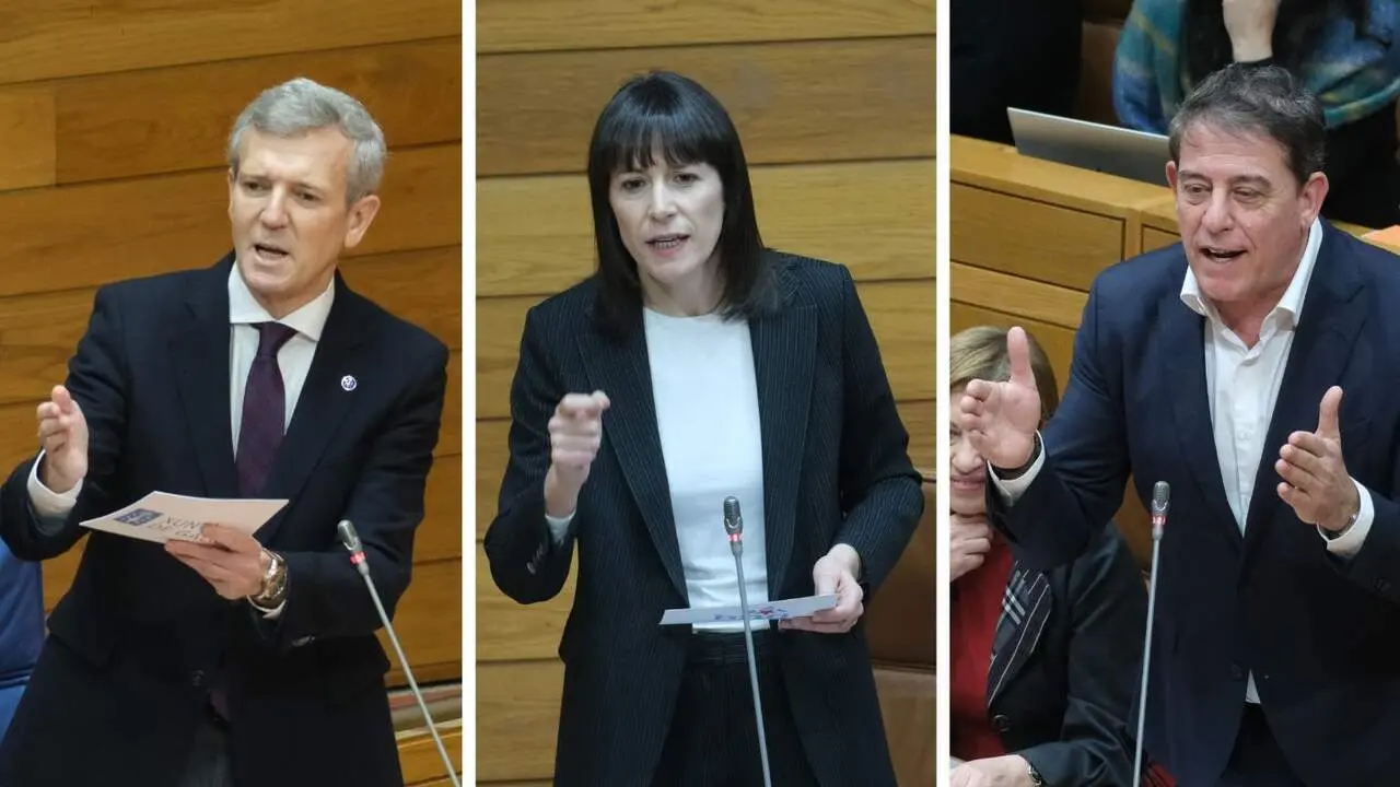 Alfonso Rueda, Ana Pont&oacute;n y Jos&eacute; Ram&oacute;n G&oacute;mez Besteiro. ARXINA