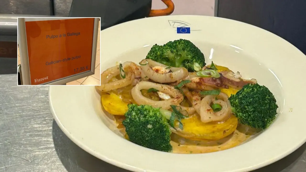 El plato que se sirve en el Parlamento Europeo. EP