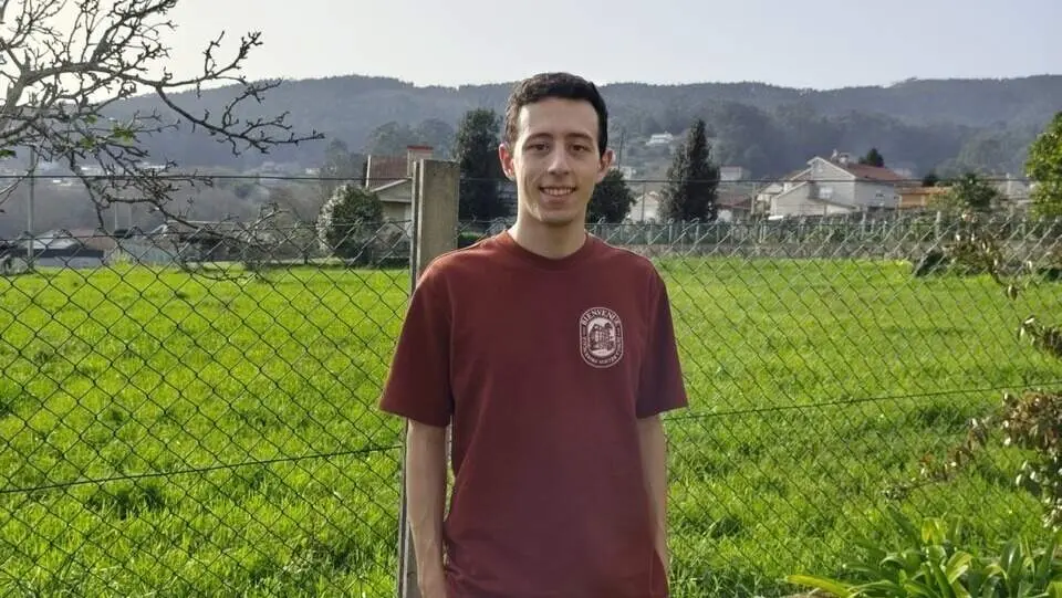 Sergio Maestro de la Fuente, en su casa en Poio. AGN