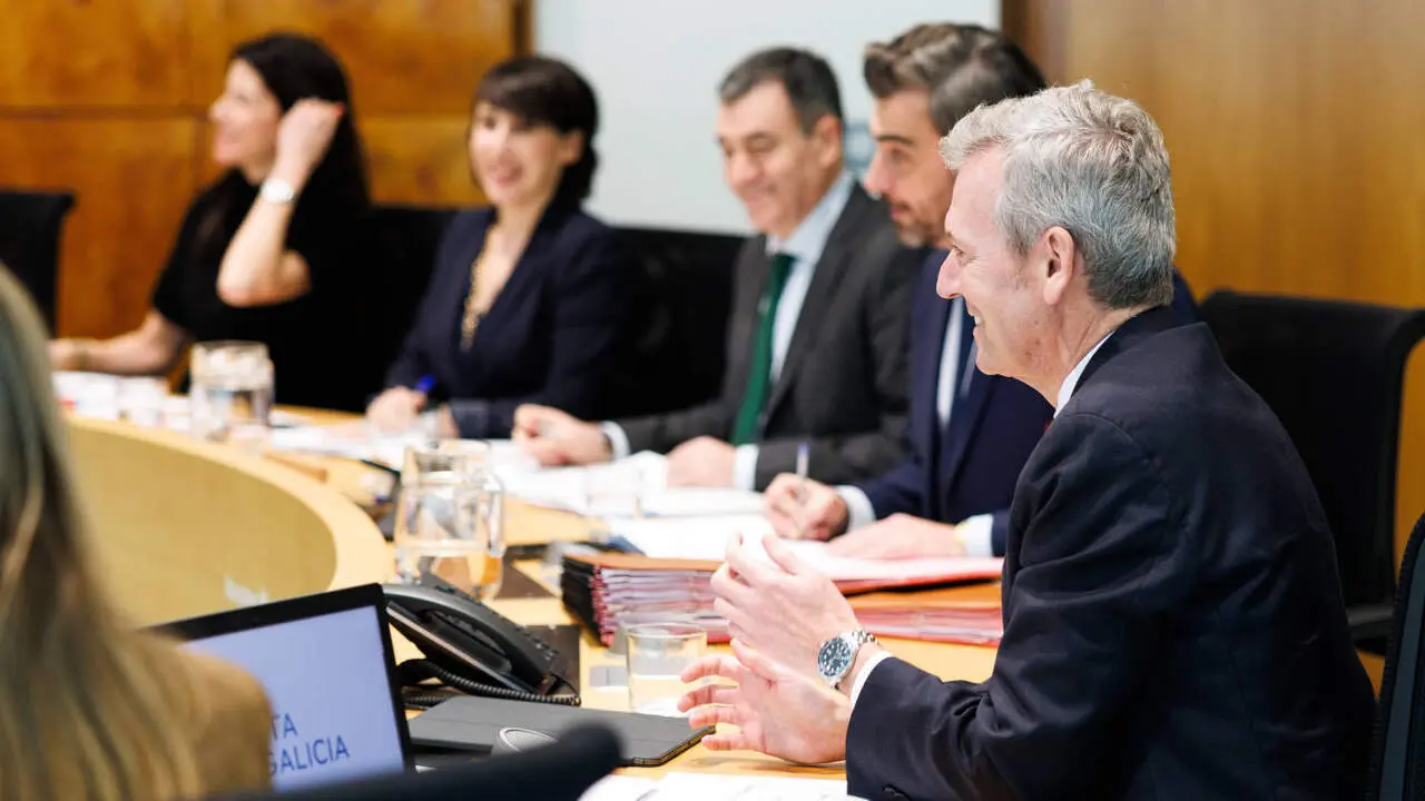 Alfonso Rueda presidi&oacute; la reuni&oacute;n de Consello da Xunta de este lunes. AGN