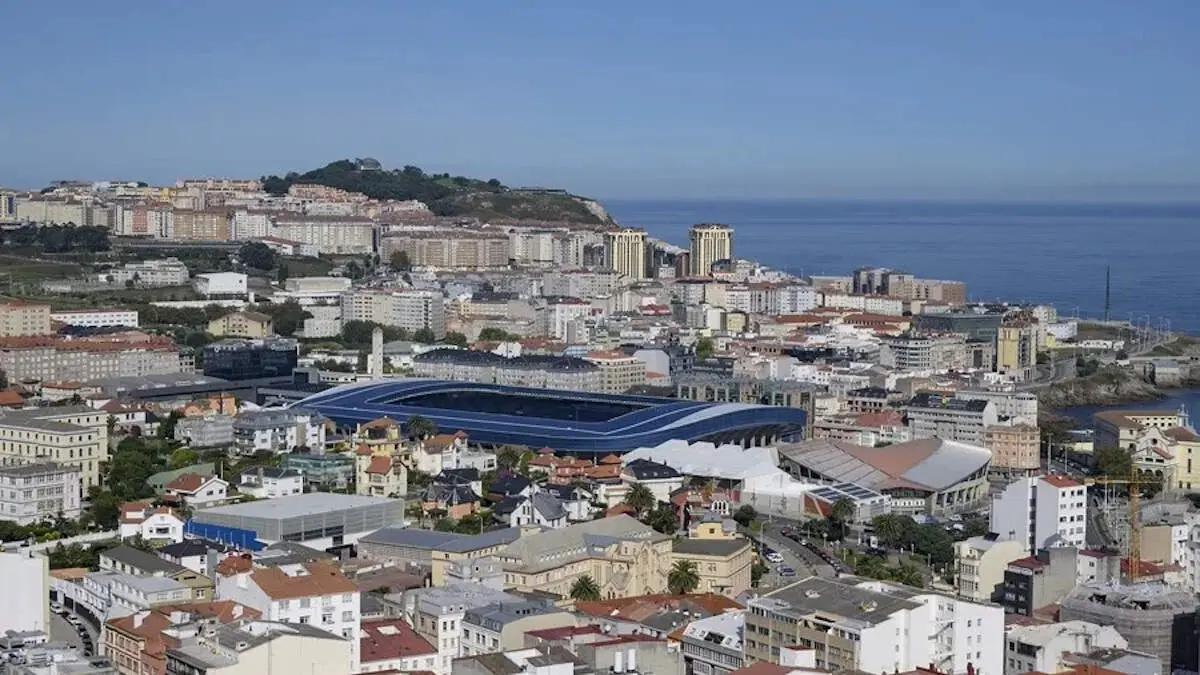 Vista del estado de Riazor en A Coru&ntilde;a. MONCHO FUENTES (EFE)