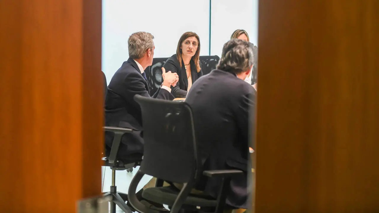 Un instante del Consello da Xunta en el que se abord&oacute; el plan del Gobierno por la guerra de Ir&aacute;n. AGN