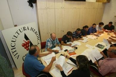 Reunión del consejo regulador de Ribeira Sacra, celebrada este viernes (Foto: ANA SOMOZA)