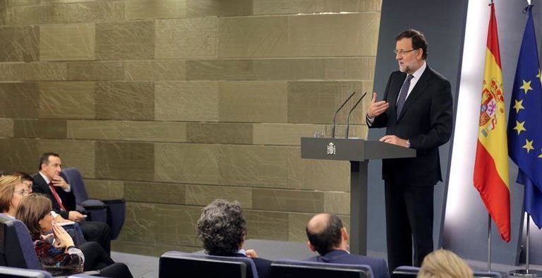 Rajoy, en la declaración institucional