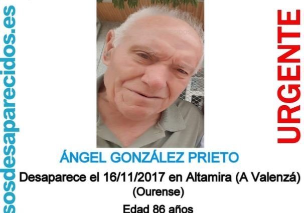 Ángel González Prieto, desaparecido en Barbadás