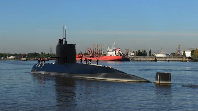 El submarino argentino desaparecido