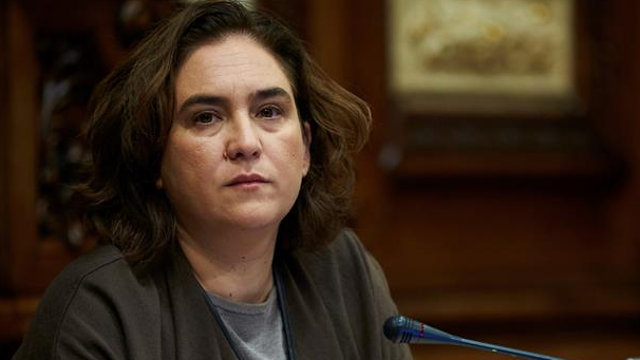 La alcaldesa de Barcelona, Ada Colau. ALEJANDRO GARCÍA (EFE)