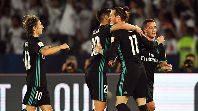 Bale celebra el gol de la victoria del Real Madrid. MARTIN DOKOUPIL