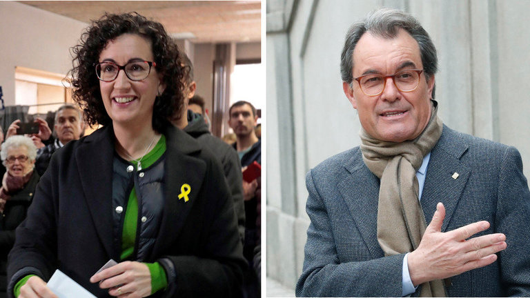 Marta Rovira y Artur Mas. EFE