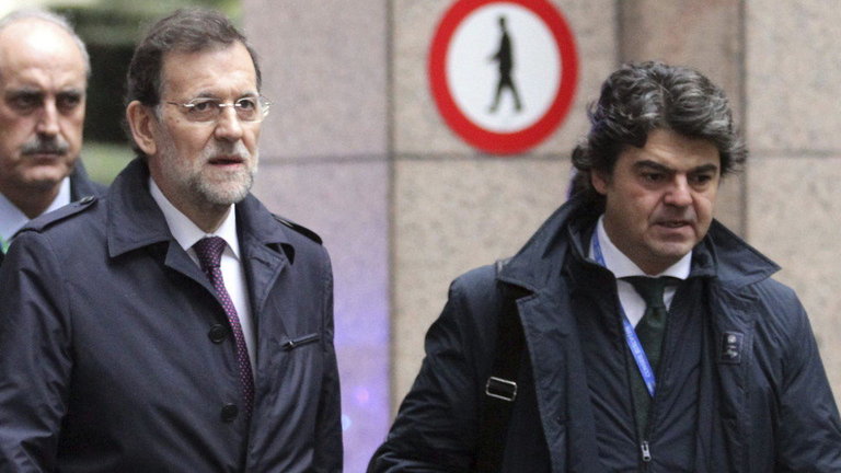 Mariano Rajoy y Jorge Moragas. AEP