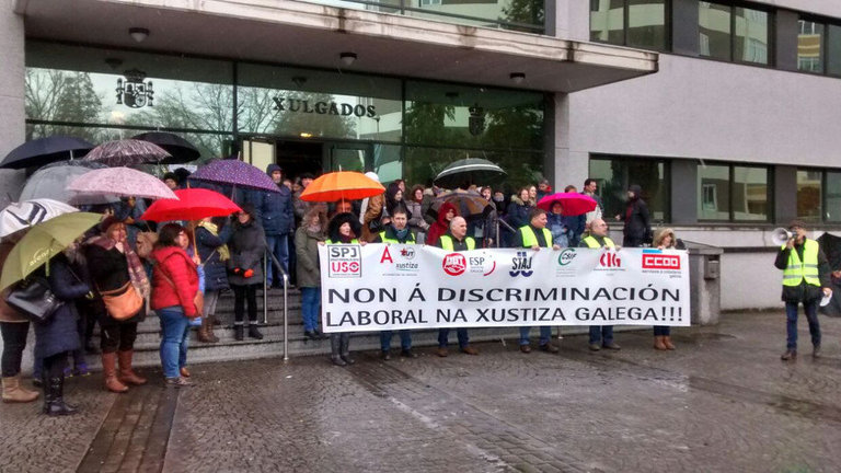 Manifestación durante la huelga de justicia. EP