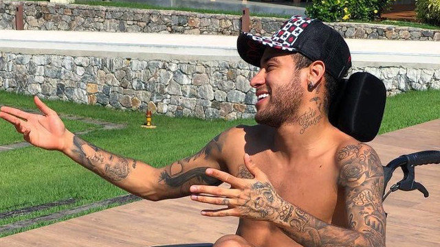 Neymar, en la foto publicada en sus redes sociales. TWITTER - Portada