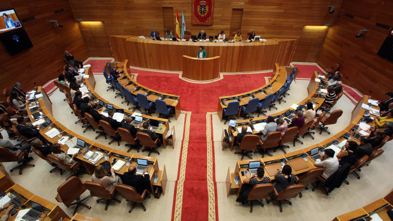 O Parlamento de Galicia, durante un pleno. PEPE FERRÍN (AGN)