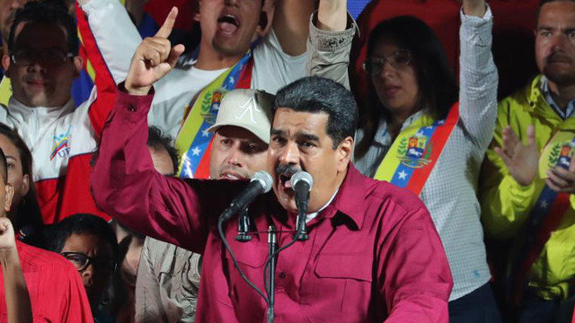 Maduro, tras ser reelegido. MIGUEL GUTIÉRREZ