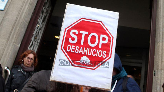 Protesta de Stop Desahucios. AEP