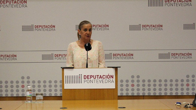 Carmela Silva, en rueda de prensa. DEPUTACIÓN DE PONTEVEDRA