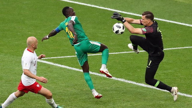 Un momento del Polonia - Senegal. ABEDIN TAHERKENAREH