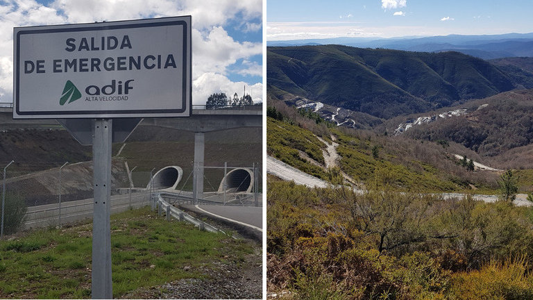 La futura estación Porta de Galicia y el viaducto de Teixeiras meses atrás. EP - ECG