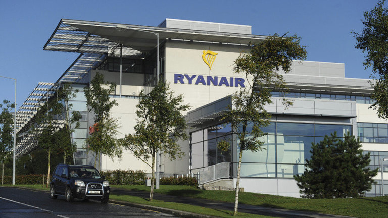 Sede de Ryanair en el aeropuerto de Dublin. EFE