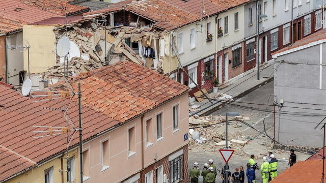 Explosión de gas en una vivienda en Burgos. SANTI OTERO
