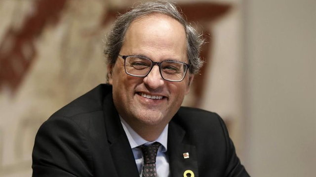 El presidente de la Generalitat, Quim Torra. ANDREU DALMAU