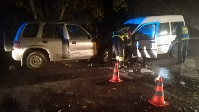 Estado en el que quedaron los dos vehículos implicados en el accidente de Xinzo. TVG