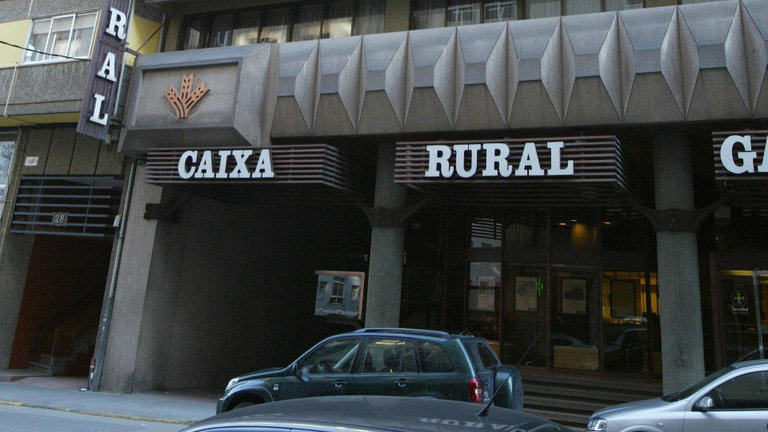 Las oficinas de Caixa Rural en Lugo. AEP