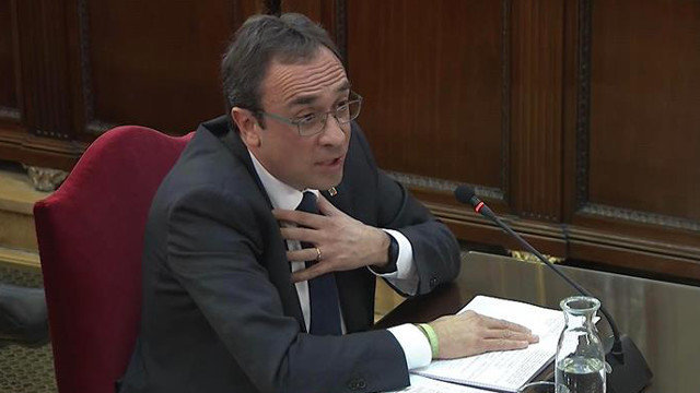 Josep Rull, durante su declaración EFE
