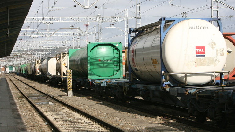 Un tren de mercancías. TOÑO PARGA (AEP)