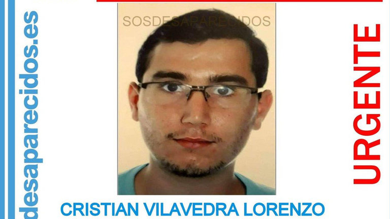 Cristian Vilavedra, desaparecido en Marín. DP