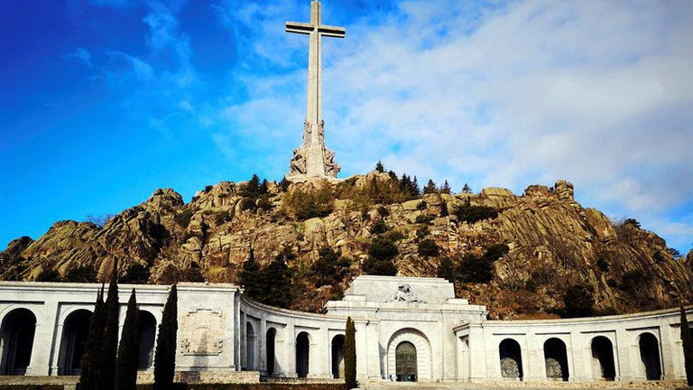 El Valle de los Caídos, este domingo. EFE