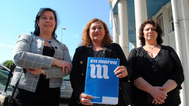 Cores tras presentar a denuncia ante a Fiscalía de Pontevedra EN MAREA