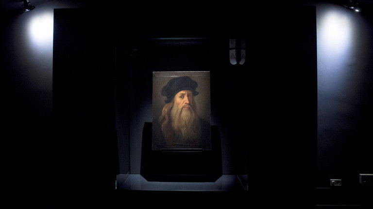 La Tavola lucana, el único cuadro que, según los expertos, podría ser considerado el verdadero autorretrato de Leonardo Da Vinci. AEP